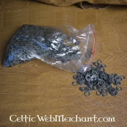 Ulfberth 1 Kg Platte Maliënringen Met Ronde Klinknagels, Onbehandeld, 8 Mm -Sabels Verkoopwinkel 1 kg platte malienringen met ronde klinknagels onb 2