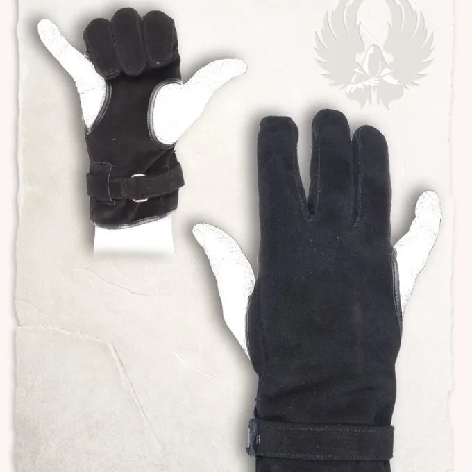 Mytholon Boogschutter Handschoen Robin Zwart 3 Mytholon Boogschutter Handschoen Robin Zwart