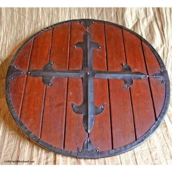 Deepeeka Houten Rondschild Met Kruis