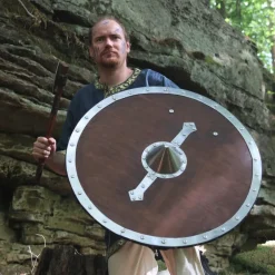 Windlass Steelcrafts Houten Viking Schild Hvitserk -Sabels Verkoopwinkel houten viking schild hvitserk 4