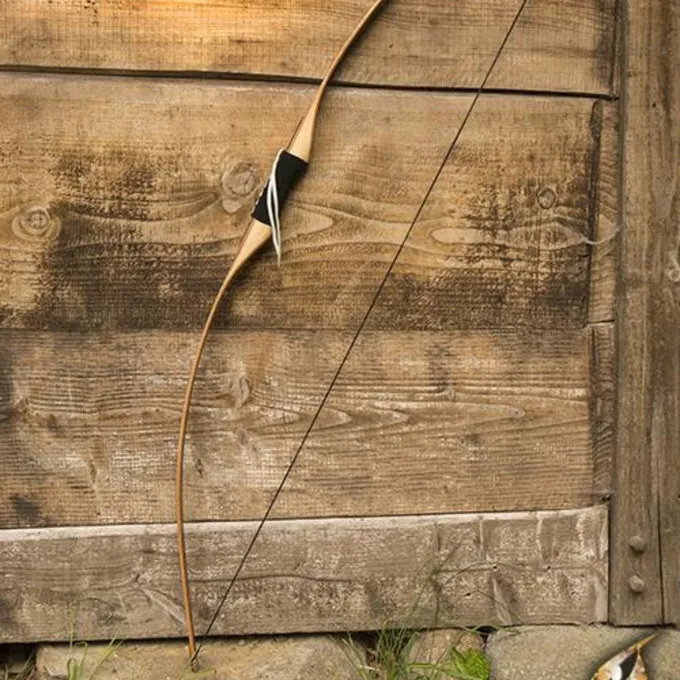 Epic Armoury Longbow, Licht Hout 3 Epic Armoury Longbow, Licht Hout