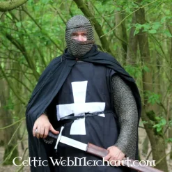 Ulfberth Maliënkap Met Driehoekig Vizier, Onbehandeld, 8 Mm -Sabels Verkoopwinkel malienkap met driehoekig vizier onbehandeld 8 mm 4