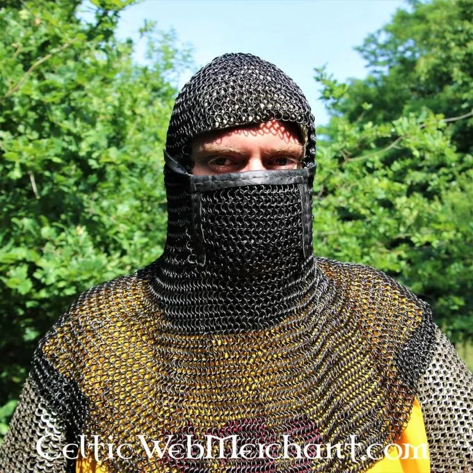 Maliënkap Met Vierkanten Vizier, Gebronsd, 8 Mm 5 Maliënkap Met Vierkanten Vizier, Gebronsd, 8 Mm - Afbeelding 3