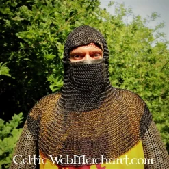 Maliënkap Met Vierkanten Vizier, Gebronsd, 8 Mm 13 Maliënkap Met Vierkanten Vizier, Gebronsd, 8 Mm -Sabels Verkoopwinkel malienkap met vierkanten vizier gebronsd 8 mm 5