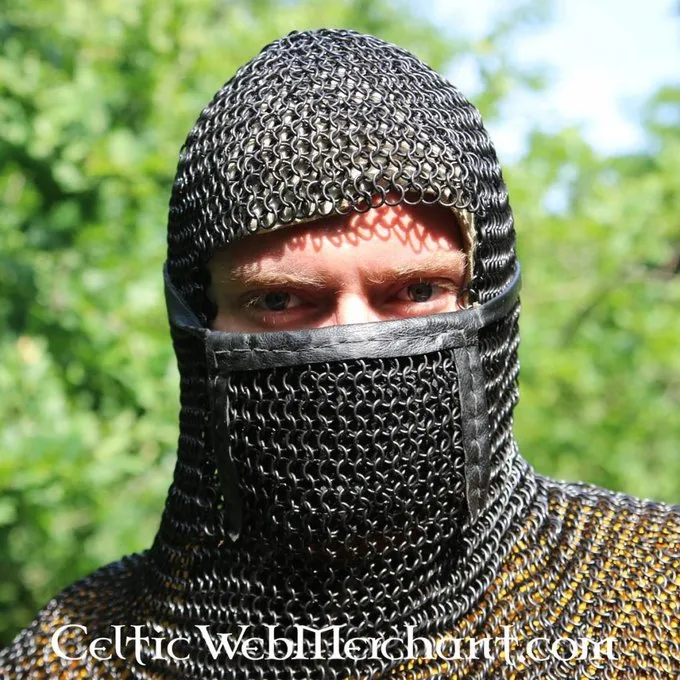 Ulfberth Maliënkap Met Vierkanten Vizier, Onbehandeld, 8 Mm 6 Ulfberth Maliënkap Met Vierkanten Vizier, Onbehandeld, 8 Mm - Afbeelding 4