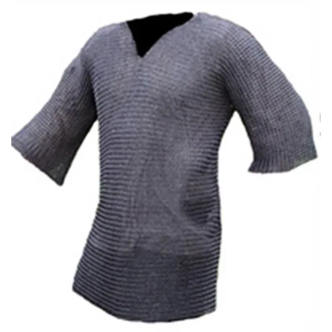 Ulfberth Maliënkolder Met Halflange Mouwen, Gemixte Platte Ringen-ronde Klinknagels, 8 Mm 6 Ulfberth Maliënkolder Met Halflange Mouwen, Gemixte Platte Ringen-ronde Klinknagels, 8 Mm - Afbeelding 4