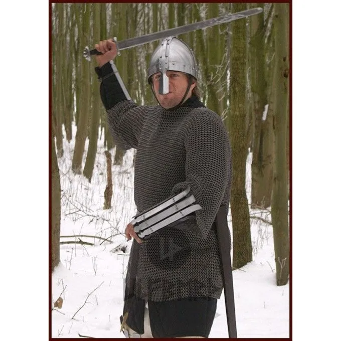 Ulfberth Maliënkolder Met Halflange Mouwen, Gemixte Platte Ringen-ronde Klinknagels, 8 Mm 3 Ulfberth Maliënkolder Met Halflange Mouwen, Gemixte Platte Ringen-ronde Klinknagels, 8 Mm