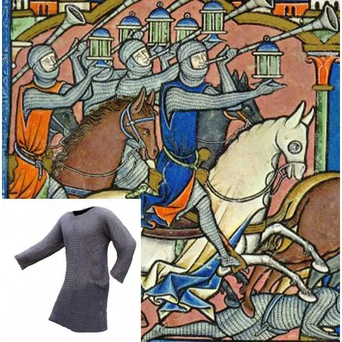 Maliënkolder Met Lange Mouwen, Gebronsd, 8 Mm 4 Maliënkolder Met Lange Mouwen, Gebronsd, 8 Mm - Afbeelding 2