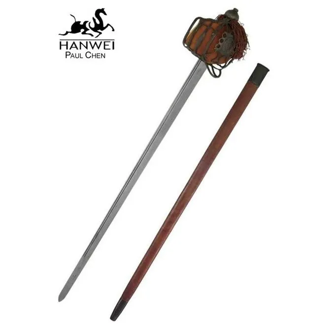 Hanwei Schotse Basket Hilt Backsword, Antieke Versie 4 Hanwei Schotse Basket Hilt Backsword, Antieke Versie - Afbeelding 2