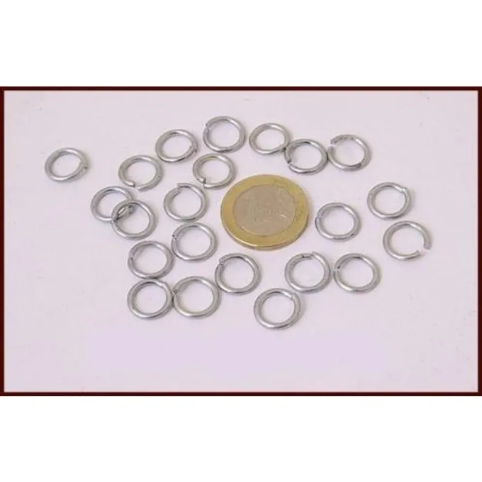 Verzinkte Maliënringen, 1 Kg 4 Verzinkte Maliënringen, 1 Kg - Afbeelding 2